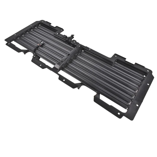 Upper Radiator Shutter Grille with Motor Fits for Cadillac Escalade Chevrolet Suburban Tahoe GMC Yukon Yukon XL 2017-2020 Black view 5
