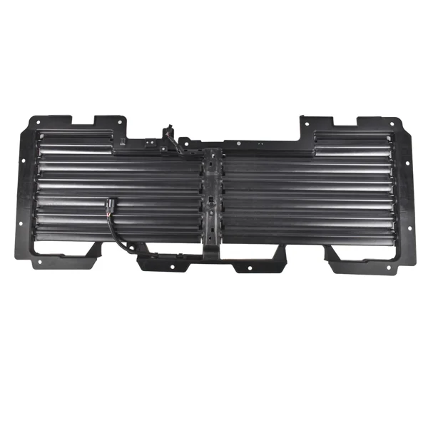 Upper Radiator Shutter Grille with Motor Fits for Cadillac Escalade Chevrolet Suburban Tahoe GMC Yukon Yukon XL 2017-2020 Black