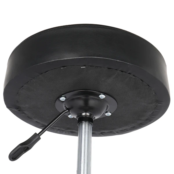 Round Stool Plastic Arch Feet Rotation Bar Stool Black view 5