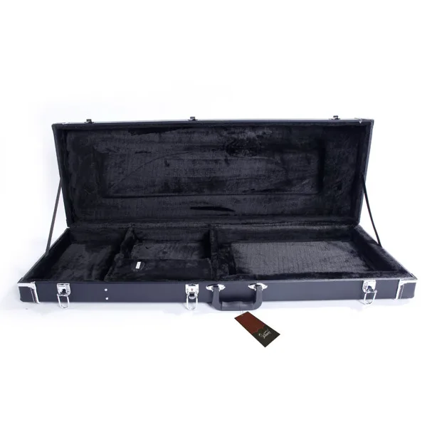 ST High Grade Electric Guitar Square Hard Case Microgroove Flat Black