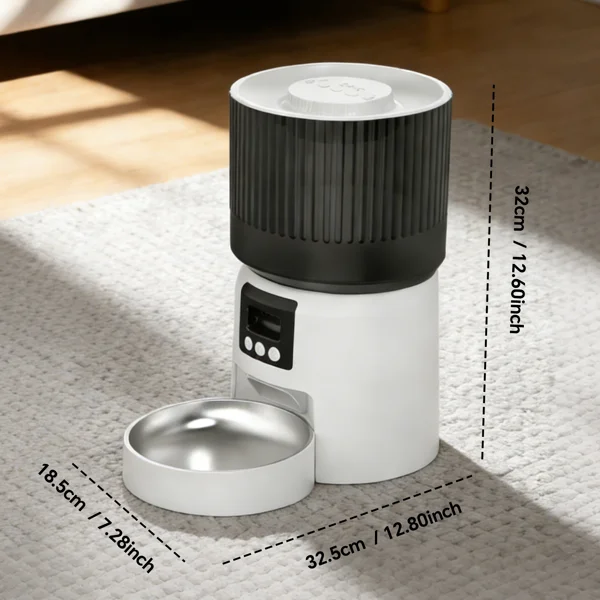 Intelligent fully automatic pet feeder, timed and quantitative feeding, remote control for more peace of mind view 5