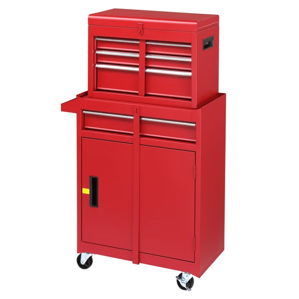 Repair tool cart Red view 2