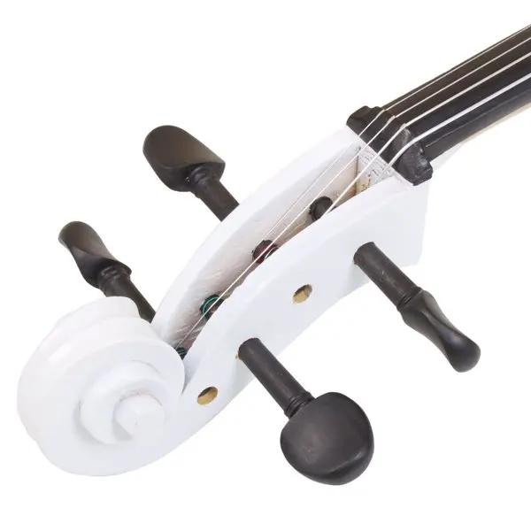 4/4 Wood Cello Bag Bow Rosin Bridge White view 5