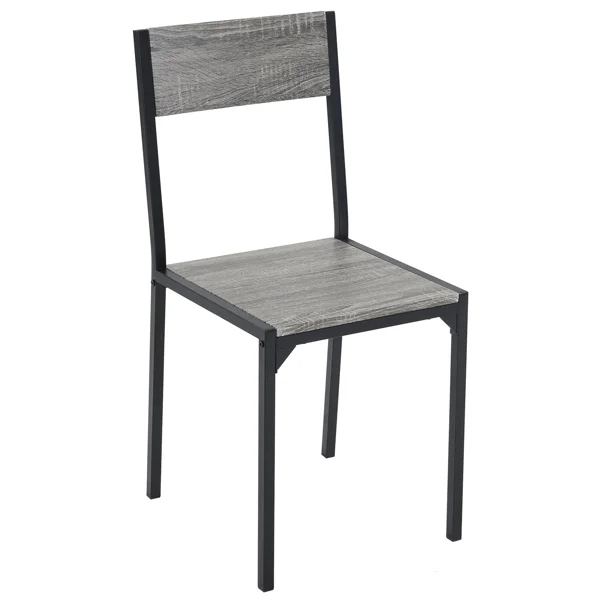 [Same Code:99109540]Dining Table Set for 4, Kitchen Table with 2 Chairs and a Bench, 4 Piece Kitchen Table Set for Small Space, Home Kitchen Bar Pub Apartment, Gray view 6