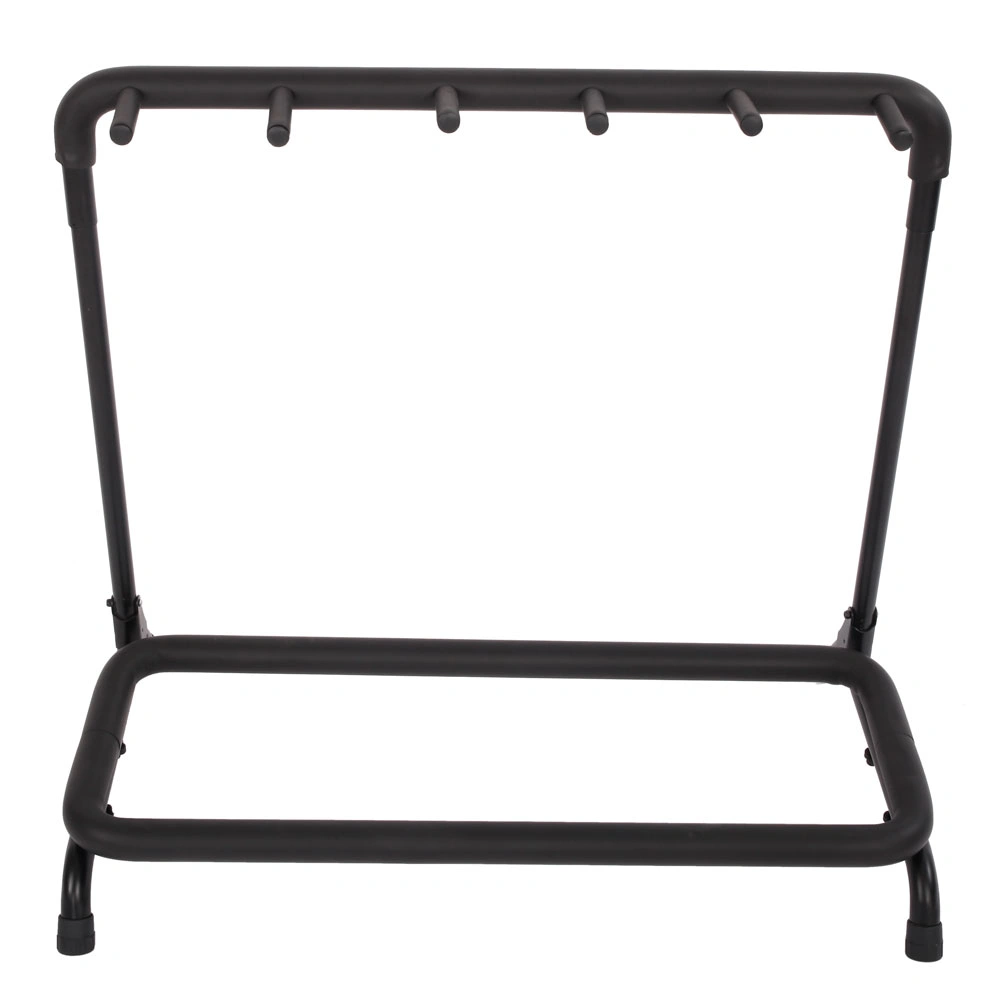 5-Slot Guitar Holder Rack Stand, Wall Mount, Black