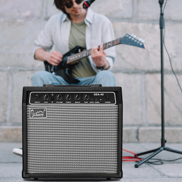 40W GEA-40 Electric Guitar Amplifier Black view 3
