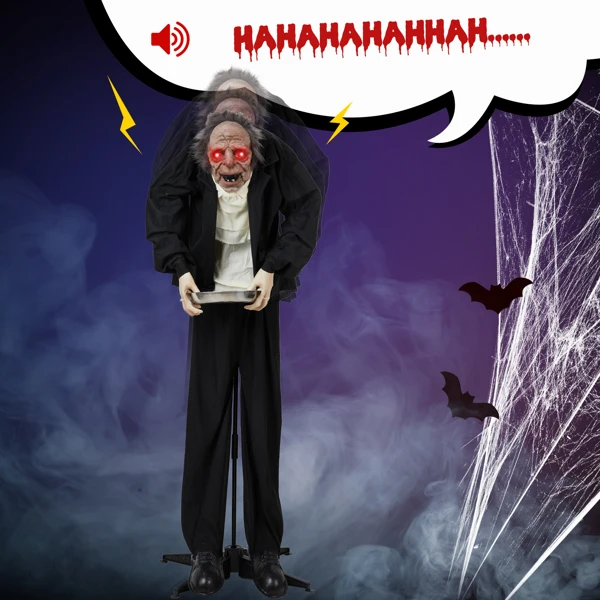 5ft Male servant Halloween Standing Decoration view 5