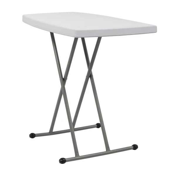 76*50*70.5cm Liftable Garden Plastic Table White view 3