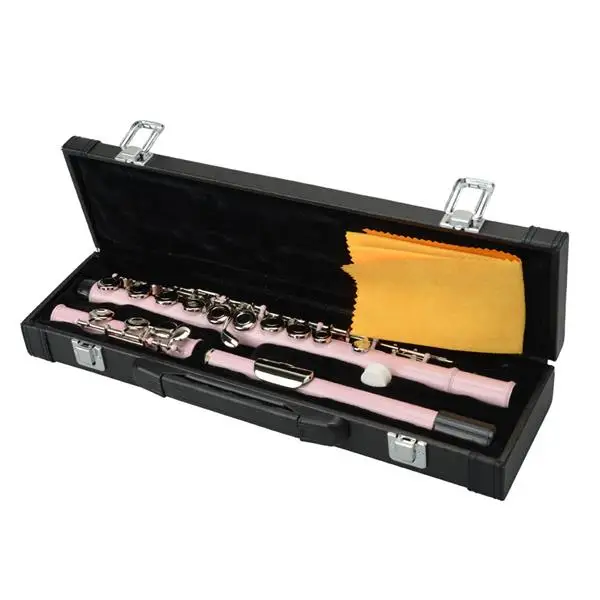 Cupronickel C 16 Closed Holes Concert Band Flute Pink view 4