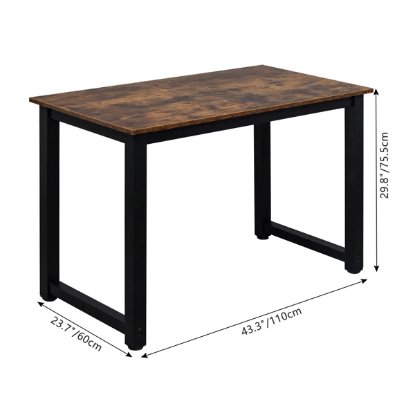 [Old code:20660718]110cm Decent High Strength Wooden Computer Desk Oak view 2