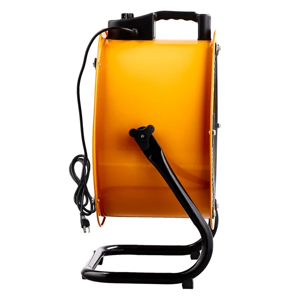 US Standard MLD-450 Barrel Fan 110V 218W 18inch Floor Barrel Fan Mobile Fan with Handle Copper Motor Orange-Yellow Air Circulation Industrial Fan view 2