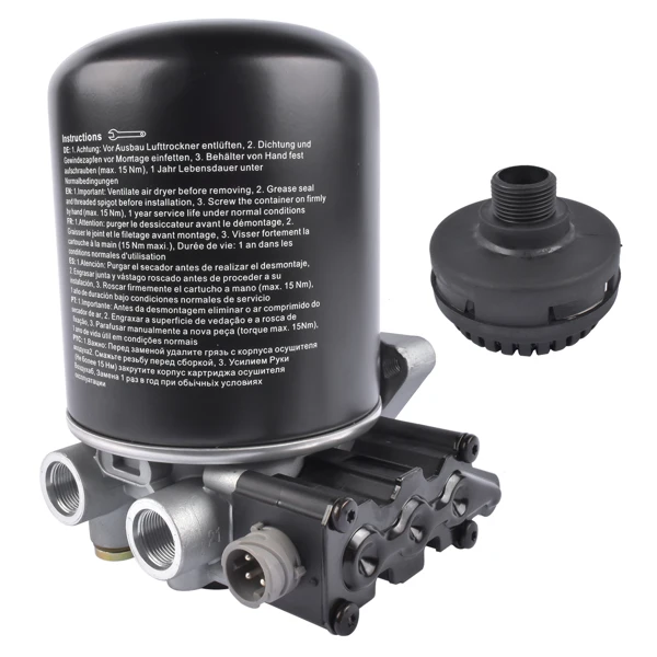 Air Dryer with Coalescing Cartridge 12V 100W for Volvo #21440978 4324252000 S4324252000