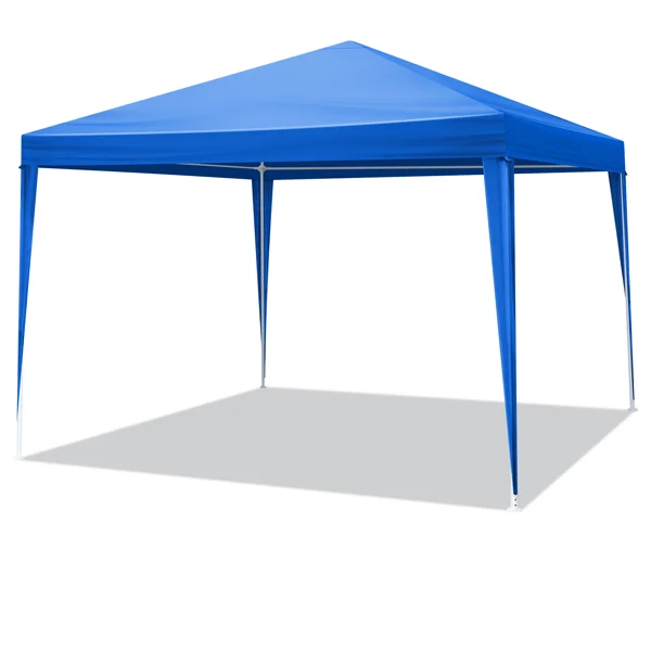[Same Code:44225798]10'x10' Gazebo Waterproof Outdoor Canopy Patio Tent Party Tent for Wedding BBQ Cater, Blue view 2