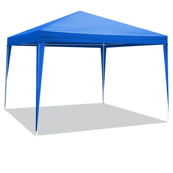 [Same Code:44225798]10'x10' Gazebo Waterproof Outdoor Canopy Patio Tent Party Tent for Wedding BBQ Cater, Blue view 6