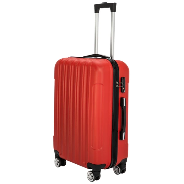 3-in-1 Multifunctional Large Capacity Traveling Storage Suitcase Luggage Set Red view 2