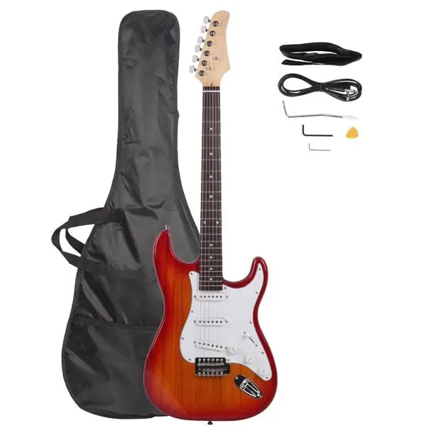 Rosewood Fingerboard Electric Guitar Sunset Red view 2