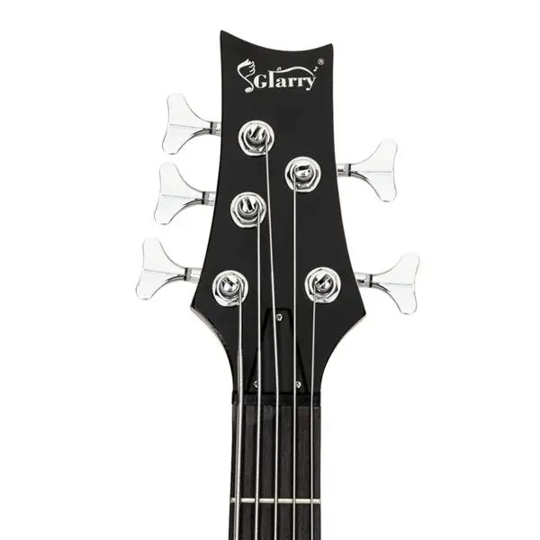 [Do Not Sell on Amazon] GIB Electric 5 String Bass Guitar Full Size Bag Strap Pick Connector Wrench Tool Burlywood view 4