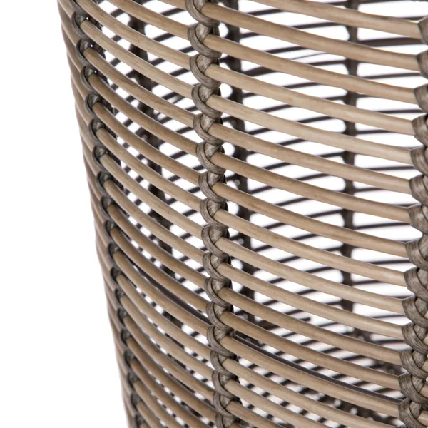 Extra Large Round Poly Rattan Decorative Storage Basket with Handles, 18.7 in x 16 in (Shipment from Walmart) view 6