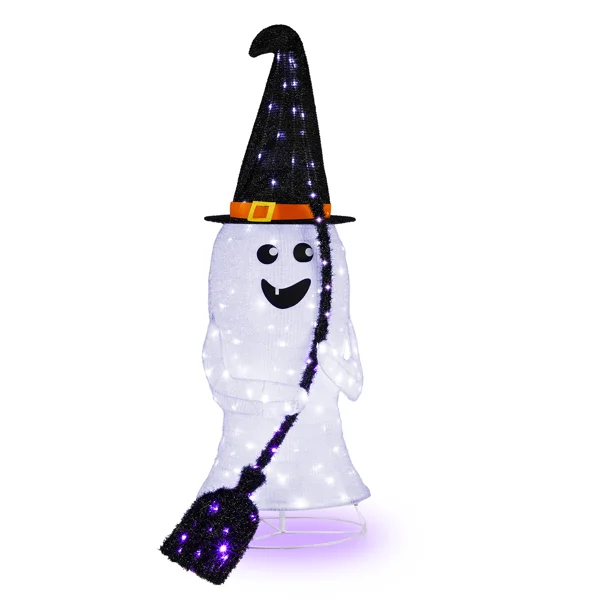 [Replace 94400163]4ft Ghost 100LED Lighted Outdoor Halloween Decorations