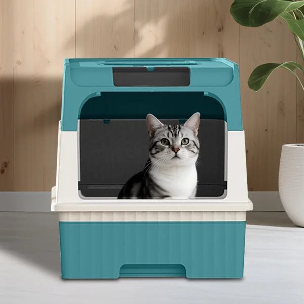 blueMagic Cube Intelligent Cat litter Box - Free Hands, Enjoy Pure Life | Automatic Cleaning, Silent Design, Preferred for Multi Cat Families view 4