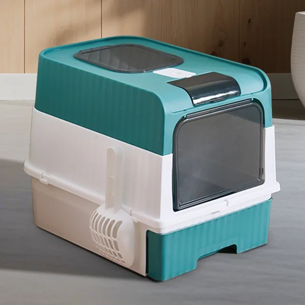 blueMagic Cube Intelligent Cat litter Box - Free Hands, Enjoy Pure Life | Automatic Cleaning, Silent Design, Preferred for Multi Cat Families view 6