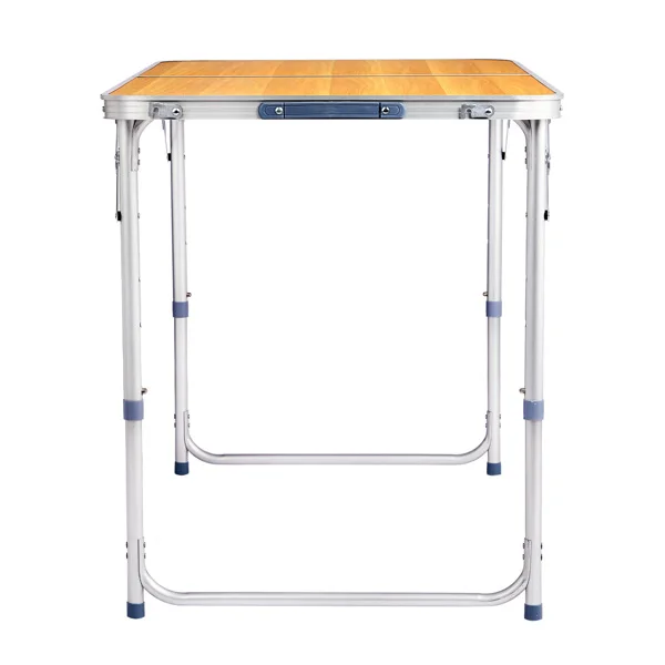 4Ft Portable Multipurpose Folding Table wood grain color view 5