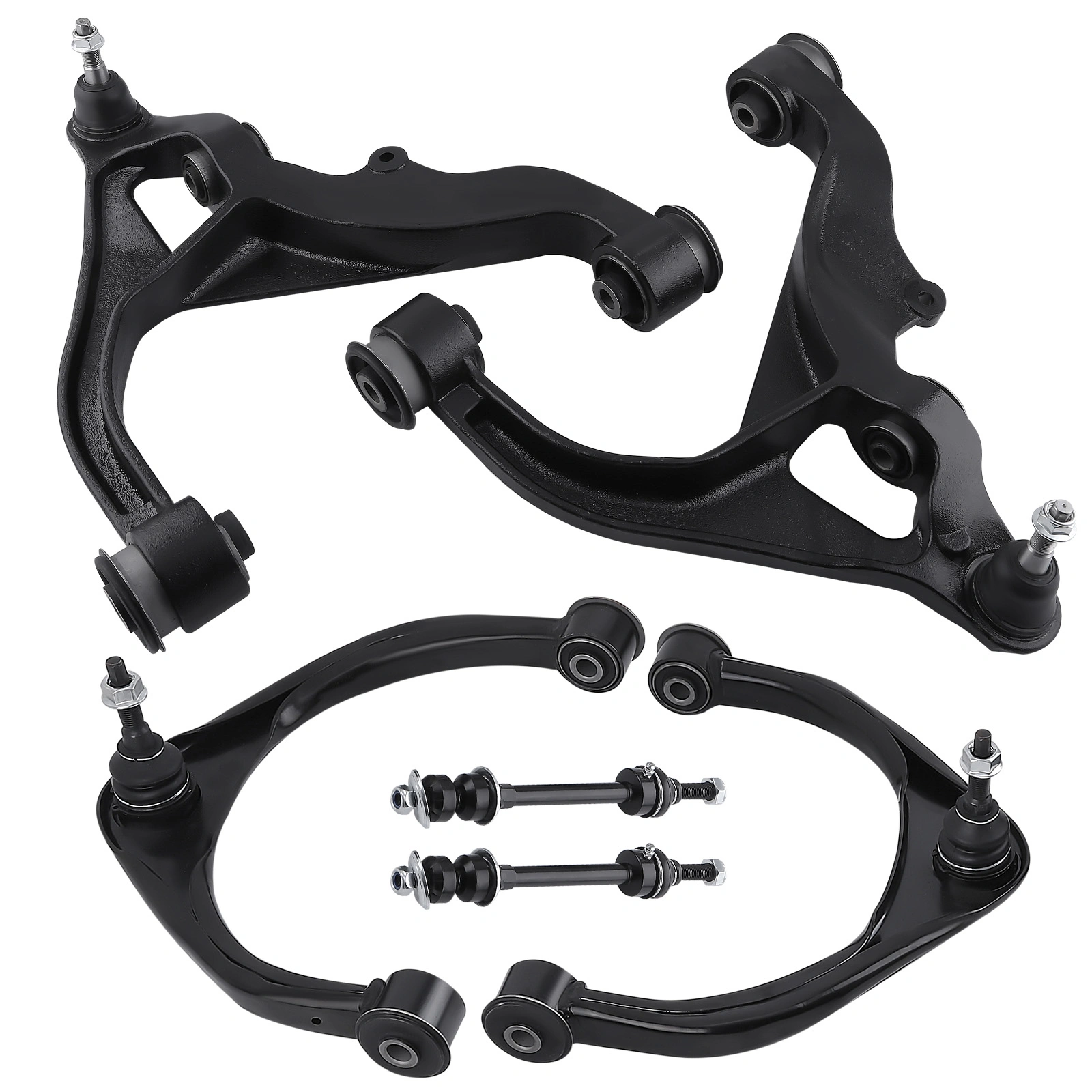 Front Upper Lower Control Arms with Ball Joints Kit for Ram 1500 2013-2018 4WD