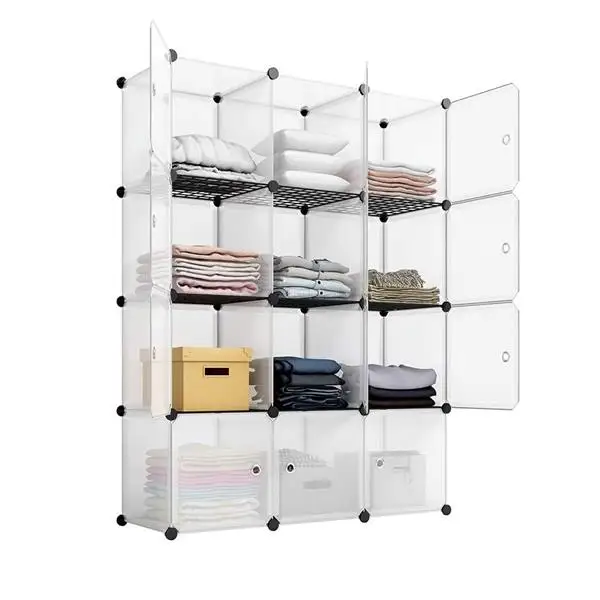 4 Cube Vertical Storage Organizer, Black (Shipment from Walmart) view 6