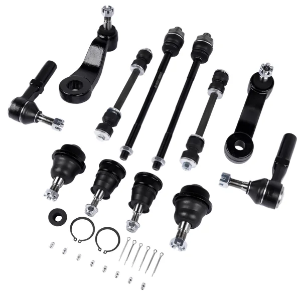 12Pcs Front Ball Joints Tie Rods Sway Bars Kit Fit for Chevy Silverado GMC Sierra 1500HD 2500 2500HD 3500 3500HD 2001-2010 K80631 K6654 K6535 ES3488 ES3609 view 5