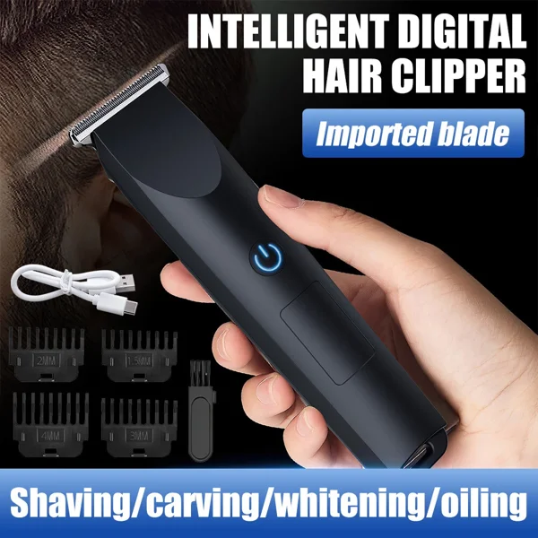 Men Pro Electric Hair Clippers Beard Trimmer Cutting Barber Shaving Machine Black view 6