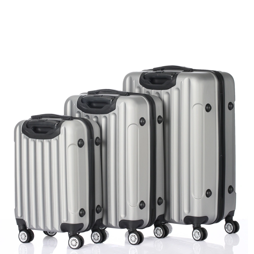 3-in-1 Large Capacity Travel Storage Suitcase, Silver Gray Multifunctional Luggage Organizer view 3