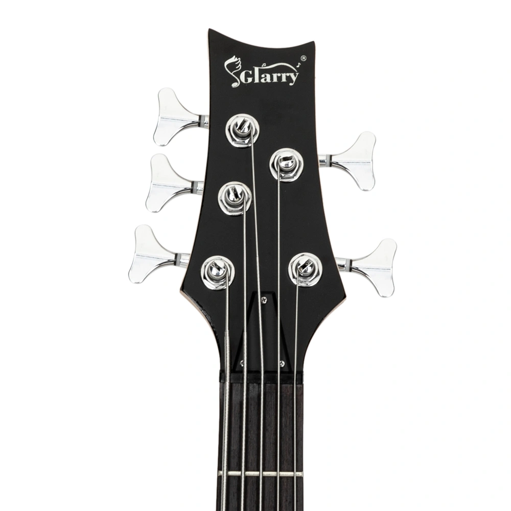 GIB 5-String Full-Size Electric Bass Guitar SS Pickups Amp Kit Sunset Color for Experienced Players view 15