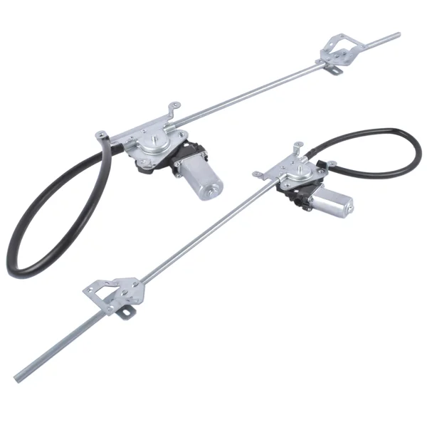 2Pcs Front Driver and Passenger Power Window Regulator with Motor Fit for Freightliner FLD112 120 132 view 2