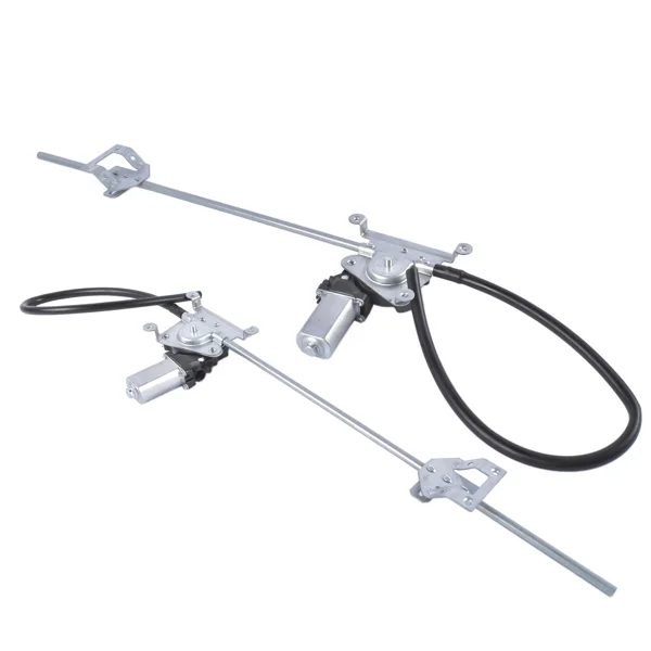 2Pcs Front Driver and Passenger Power Window Regulator with Motor Fit for Freightliner FLD112 120 132 view 4
