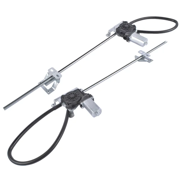2Pcs Front Driver and Passenger Power Window Regulator with Motor Fit for Freightliner FLD112 120 132 view 5
