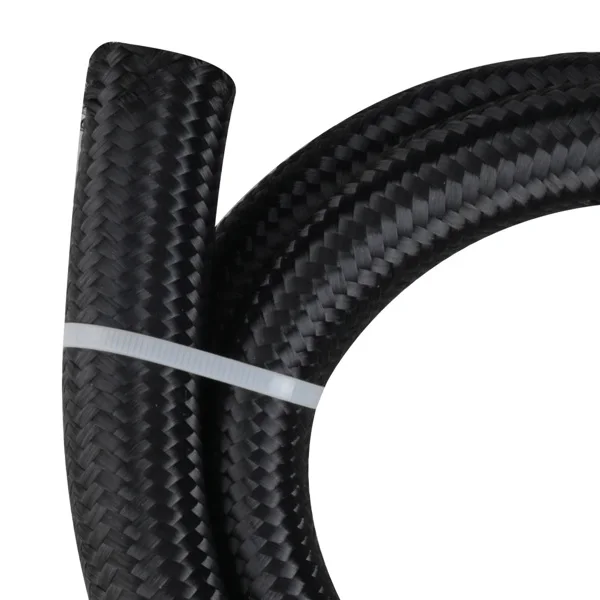 AN16 16AN AN-16 Nylon Steel Braided Oil Fuel Gas Radiator Line Hose 500psi view 3