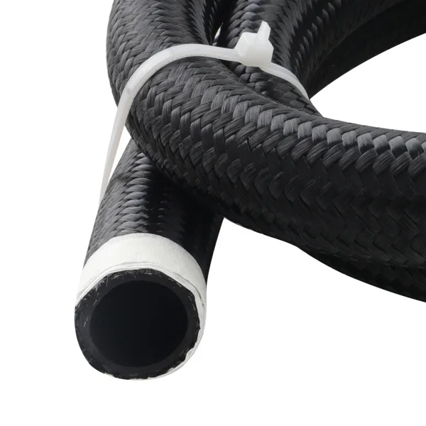 AN16 16AN AN-16 Nylon Steel Braided Oil Fuel Gas Radiator Line Hose 500psi view 4