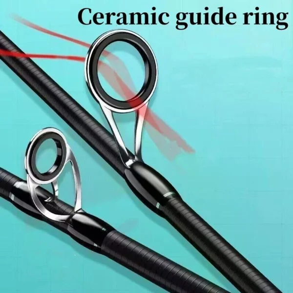 Lure Fishing Rod 180 Cm/6 Ft Carbon Fiber Casting Spinning Rod 2 Section Pole Bass view 4