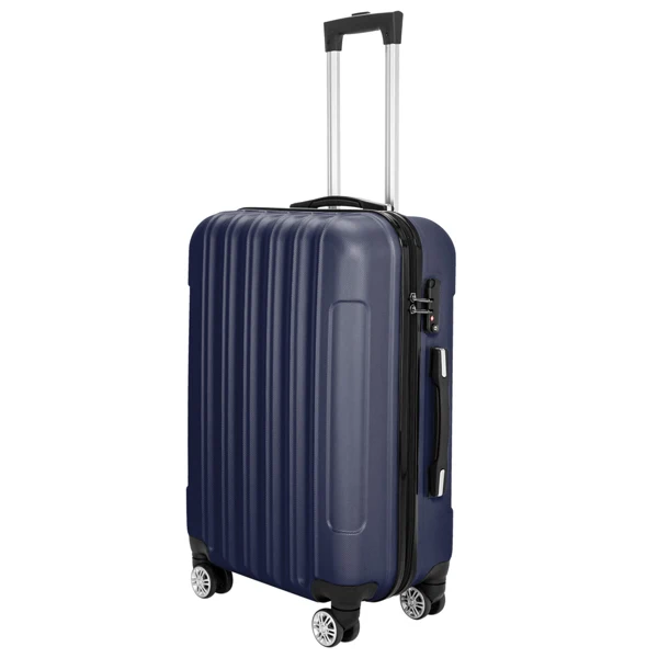 3-in-1 Multifunctional Large Capacity Traveling Storage Suitcase Luggage Set Navy Blue view 5