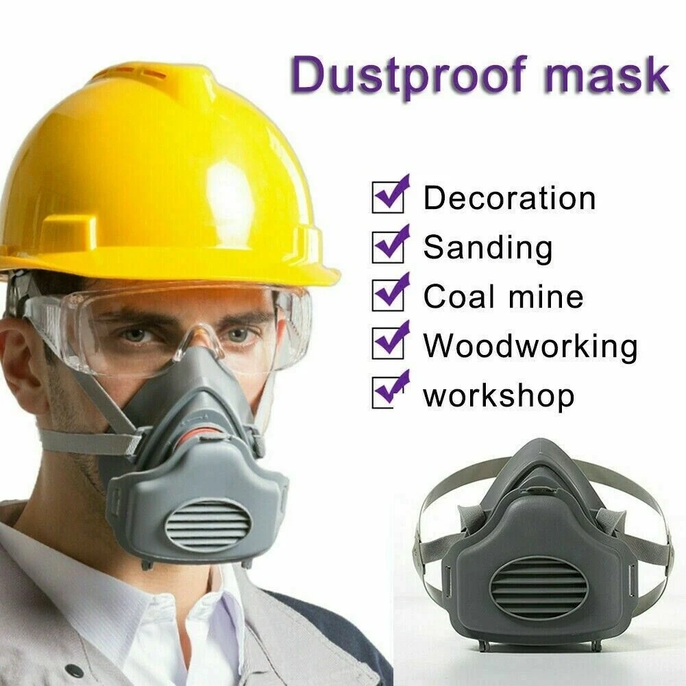 Reusable Half Face Respirator Dust Mask, Reusable Protective Face Cover for Woodworking, Painting, Welding, US Logistics via USPS, Self-Pickup at TK/TMEU view 6