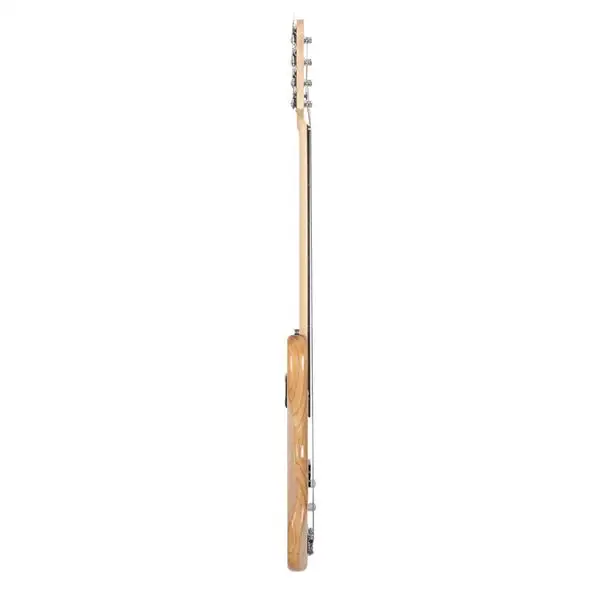 Fretless Electric Bass Guitar Full Size 4 String for experienced Bass Players Cord Wrench Tool Burlywood view 2