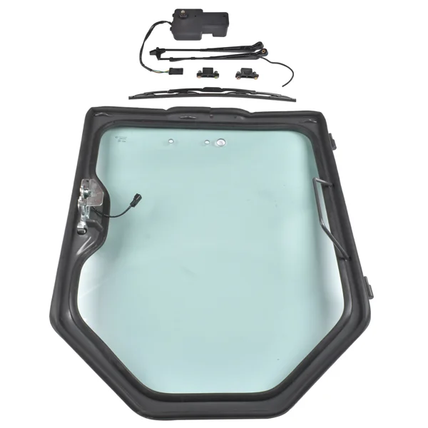 Front Door Frame & Window Assembly with Wiper + Motor Replacement for Bobcat S130 S150 S160 S175 S185 T110 T140 T180 T190 T200 view 3
