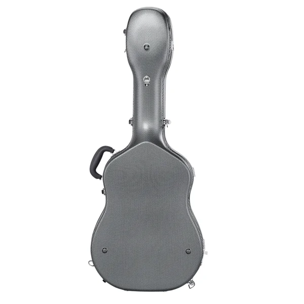 41" Folk Guitar ABS Molded Carrying Case Fits Most Acoustic Guitars Microgroove Grayish Blue view 2
