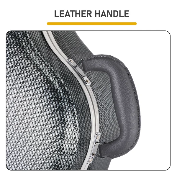 41" Folk Guitar ABS Molded Carrying Case Fits Most Acoustic Guitars Microgroove Grayish Blue view 5