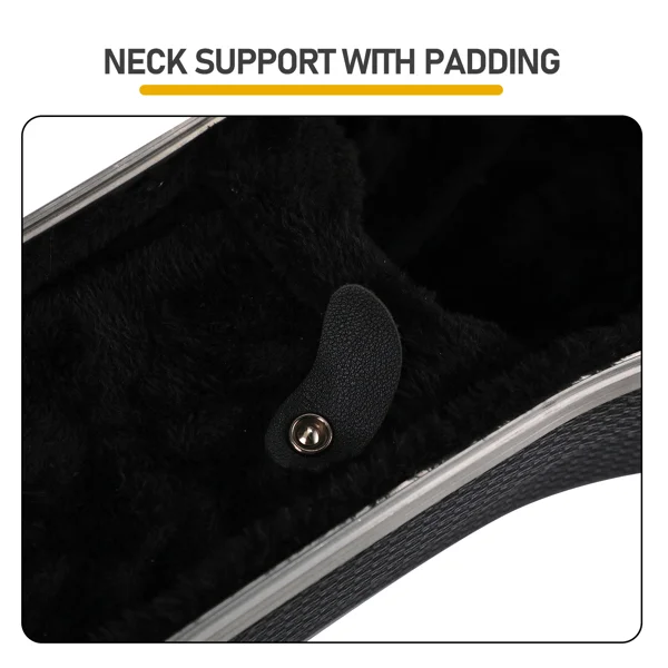 41" Folk Guitar ABS Molded Carrying Case Fits Most Acoustic Guitars Microgroove Grayish Blue view 6