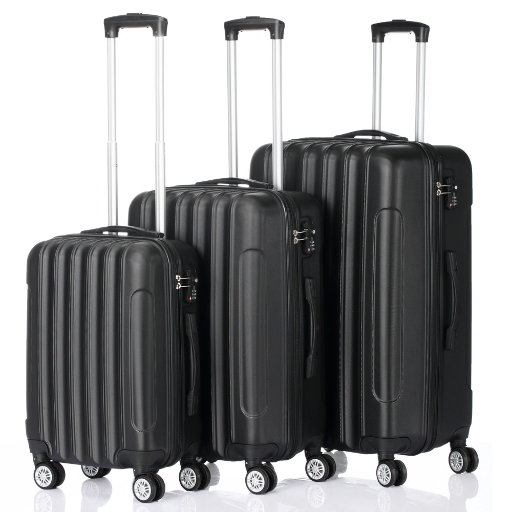 3-in-1 Multifunctional Large Capacity Travel Storage Suitcase Organizer Bag Black