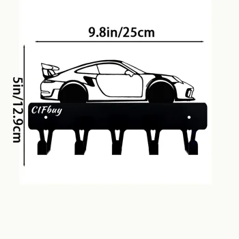 CIFbuy™ Wall Mounted Metal Coffee Cup Rack with Multi-Hooks Kitchen Living Room Organizer (TikTok, temu pick-up service) view 6