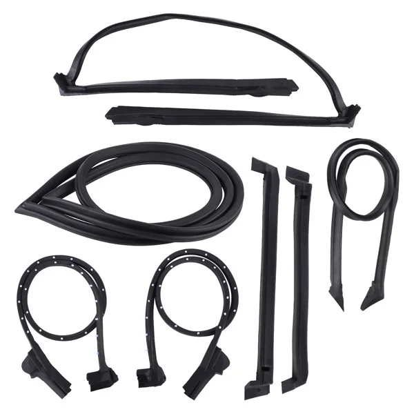 Full Weatherstrips Front Windshield Weatherstrip Fit For Chevrolet Corvette Base Coupe 2-Door 5.7L 350Cu. In. V8 GAS OHV 1996 9096GGW,8489GGW