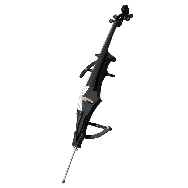 Full Size 4/4 Electric Style Cello with Case Bow Rosin Earphone Connecting line view 2