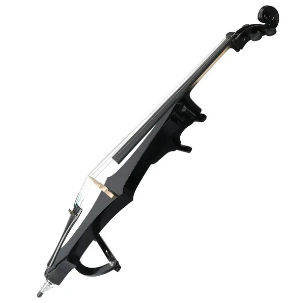 Full Size 4/4 Electric Style Cello with Case Bow Rosin Earphone Connecting line view 3